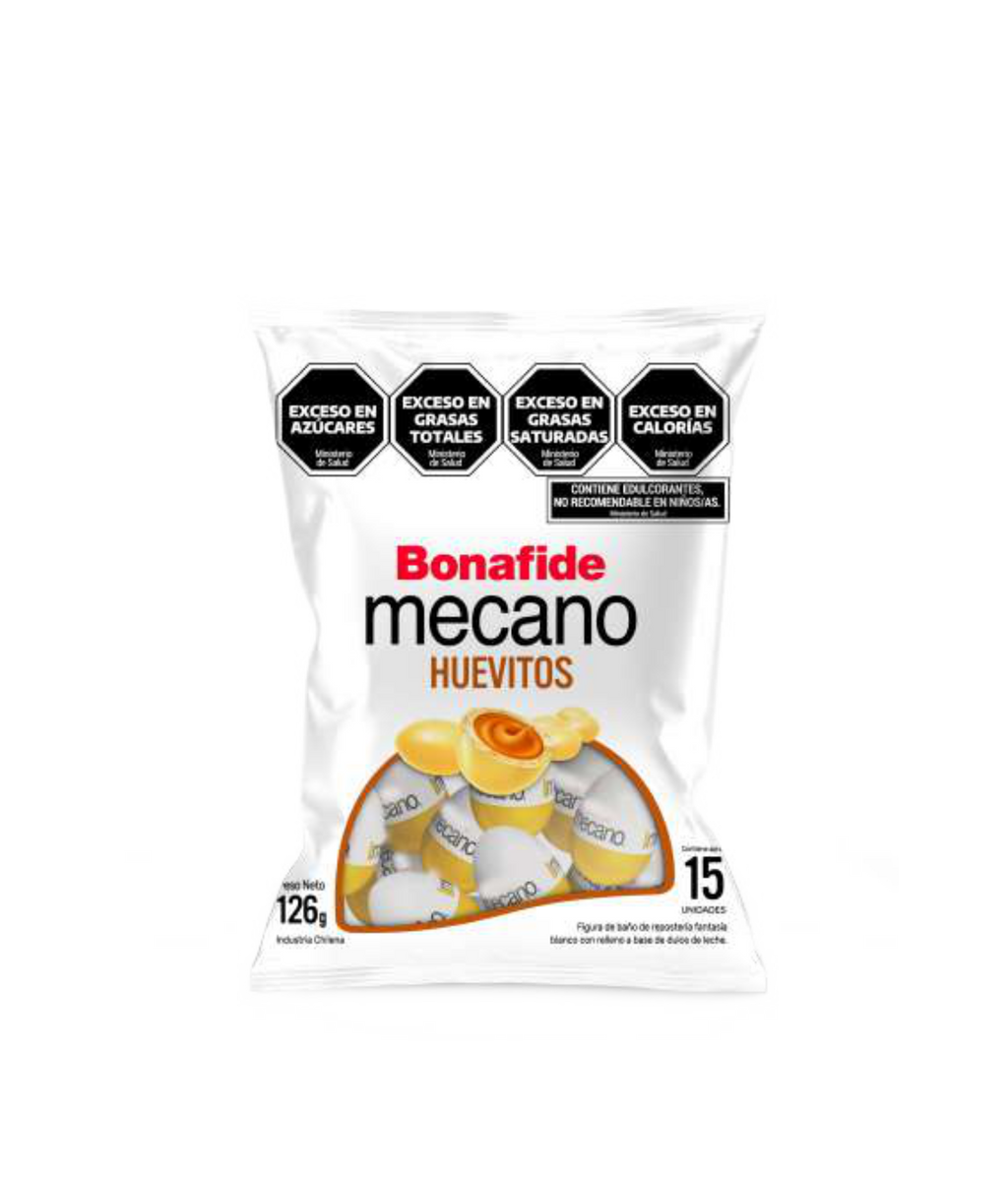 BONAFIDE BOLSA HUEVO MECANO BLANCO x 126 GR