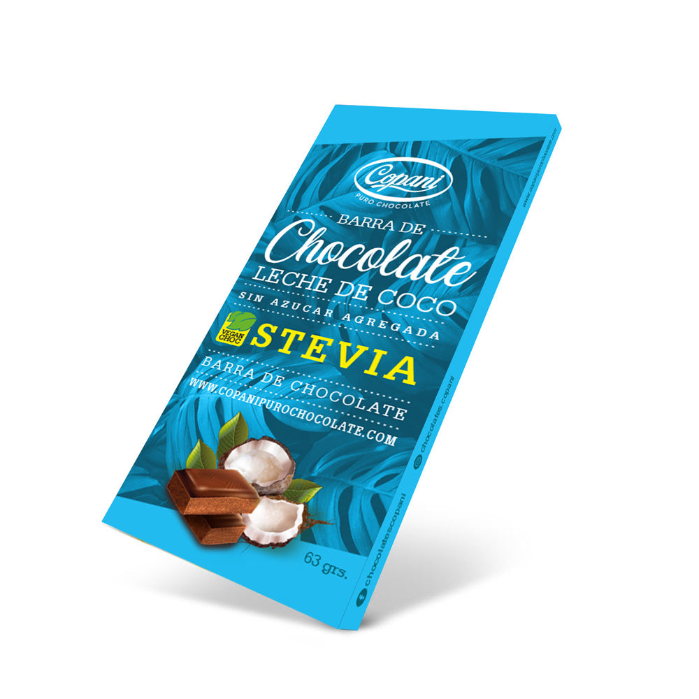 Tableta de Chocolate con leche de Coco y Stevia