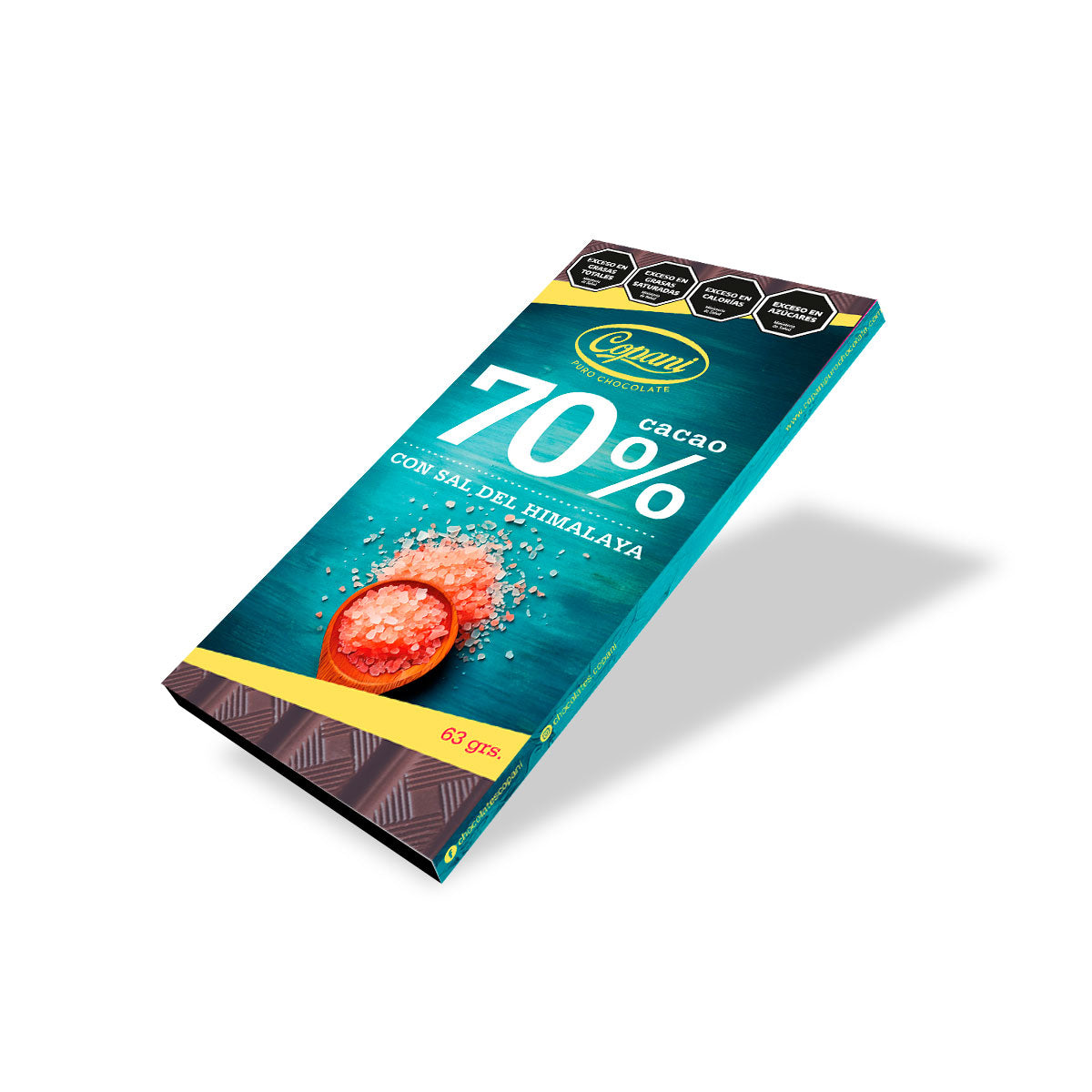 Tableta 70% cacao con Sal del Himalaya