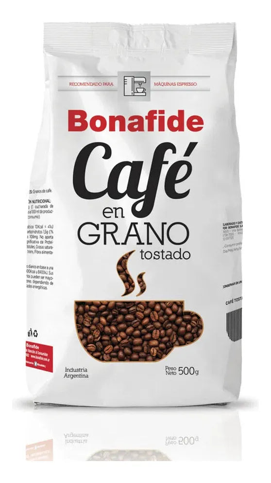 Café Bonafide en Grano Tostado – Aroma Intenso y Sabor Equilibrado