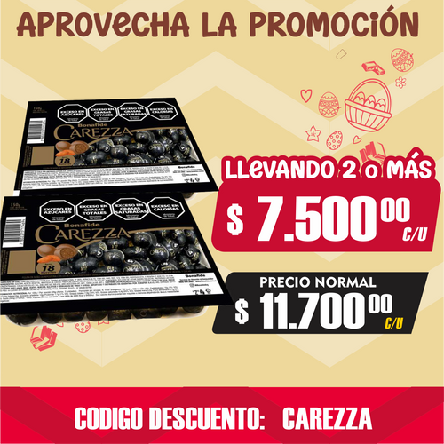 BONAFIDE BANDEJA HUEVO CAREZZA X150 GR