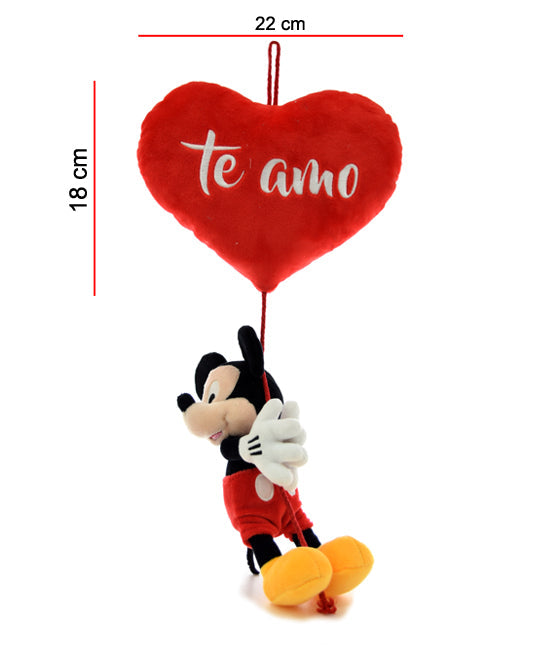 MICKEY 42 CM COLGANDO DE CORAZON